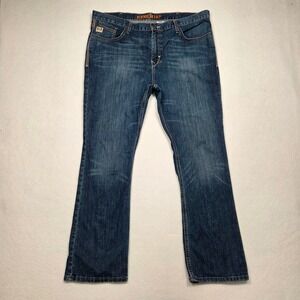Cinch‎ Ian Jeans Mens 40x32 Blue Slim Fit Straight Leg Denim MB62336001 Cowboy